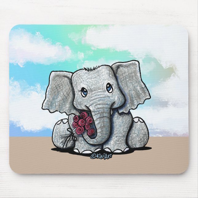 KiniArt Baby Elefant Musmattor (Framsidan)