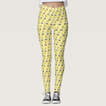KiniArt Ballon Bears Gult Leggings