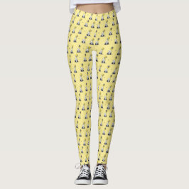 KiniArt Ballon Bears Gult Leggings