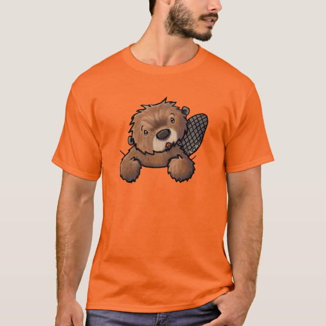 KiniArt Bäver T-Shirt (Framsida)