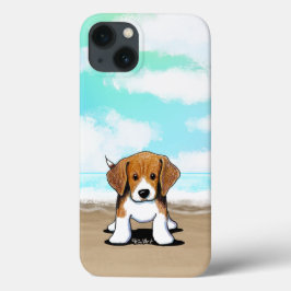 KiniArt Beach Beagle iphone case