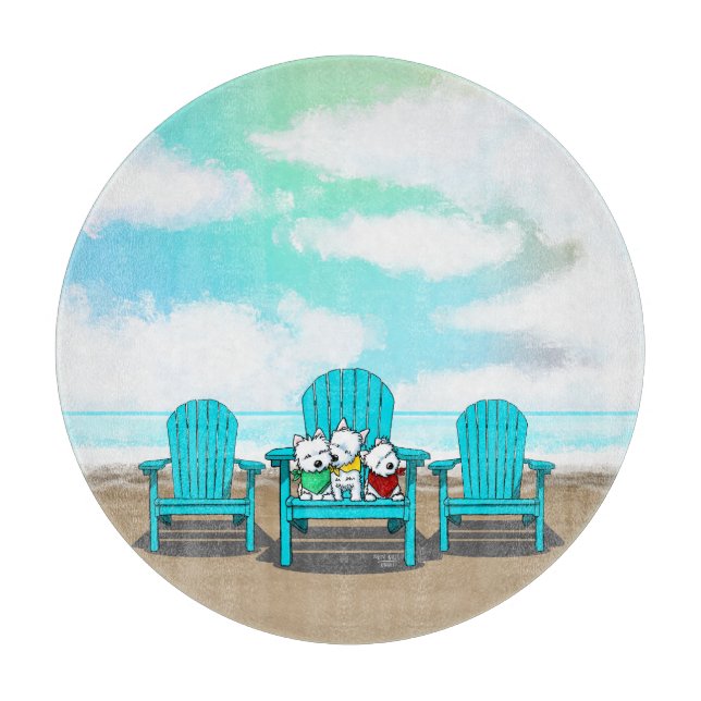 KiniArt Beach Westie Trio (Framsidan)