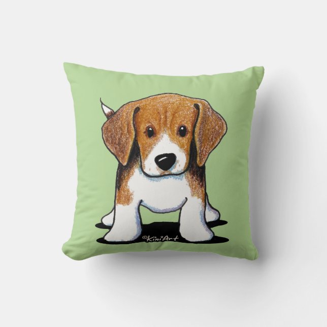 KiniArt Beagle Dekorativ kudde (Framsida)