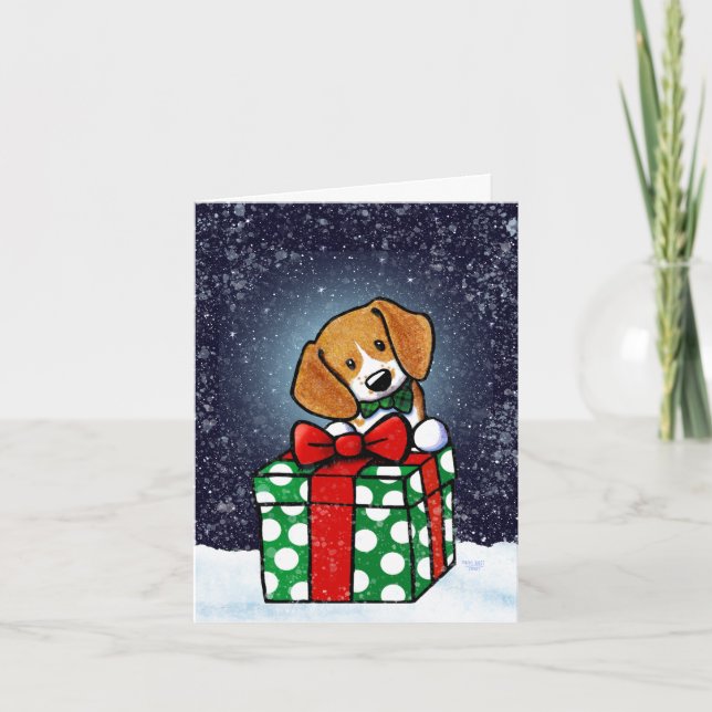 KiniArt Beagle-julkort Kort (Framsida)