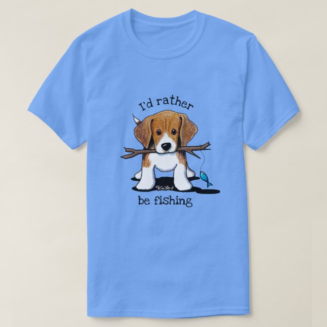 KiniArt Beagle Valp T-Shirt (Design framsida)