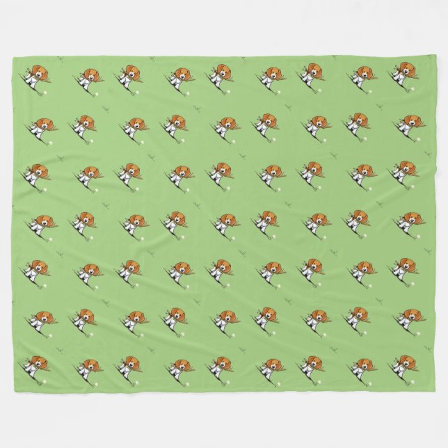 KiniArt Beagles Fleece Blanket (Framsidan (Horisontell))