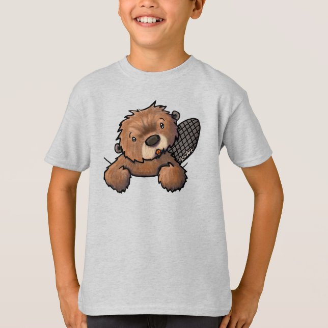 KiniArt Beaver T-Shirt (Framsida)
