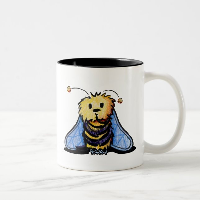 KiniArt Bee 2-tonkaffe Mugg (Höger)