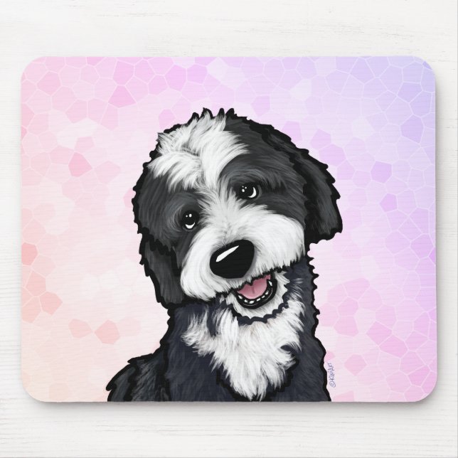 KiniArt Bernadoodle Mousepad Musmatta (Framsidan)