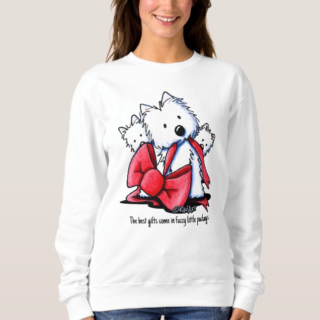 KiniArt Best Gifts Westies Sweatshirt T Shirt (Framsida)