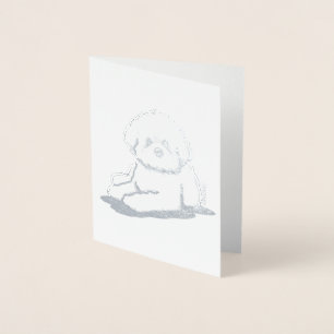 KiniArt Bichon Frise Folierat Kort