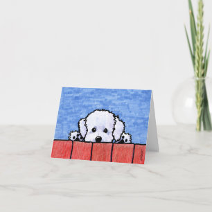 KiniArt Bichon Frise Note-kort Helgkort