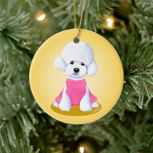 KiniArt Bichon Frise Ornament (Träd)