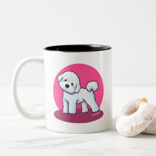 KiniArt Bichon Frise Två-Tonad Mugg