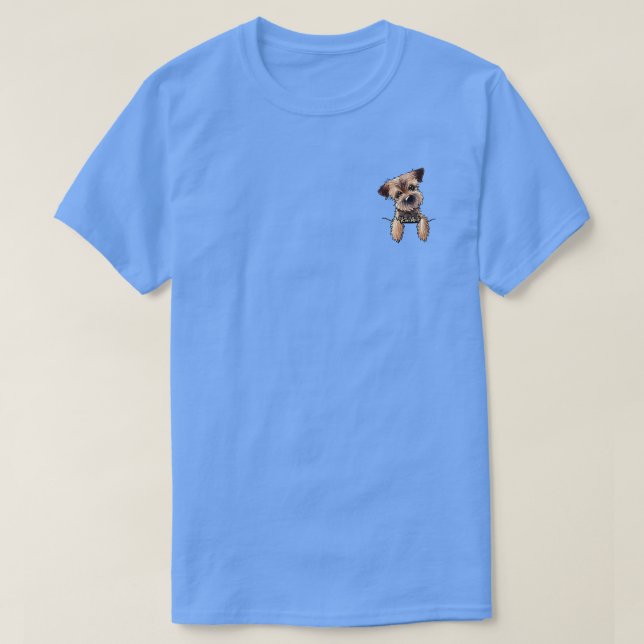 KiniArt Border Terrier T Shirt (Design framsida)