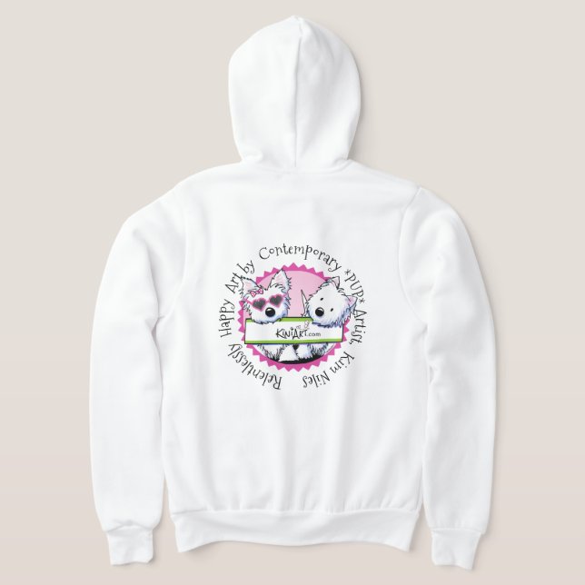 KiniArt Brand Hoodie T Shirt (Laydown Baksida)