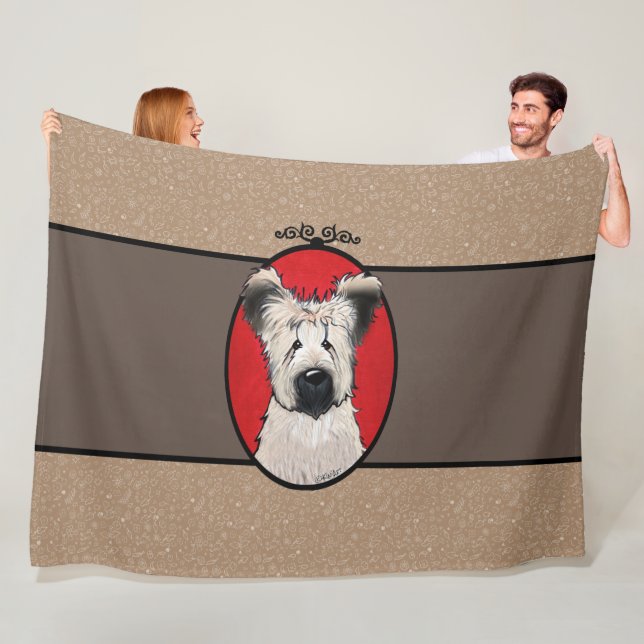 KiniArt Briard Art Fleece Blanket (På plats)