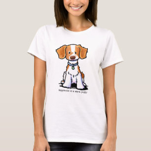 KiniArt Brittany hund T Shirt