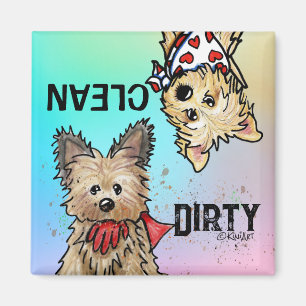 KiniArt Cairn Clean Dirty Dishwasher Magnet