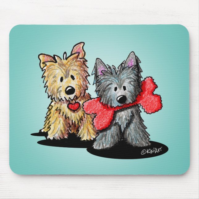 KiniArt Cairn Duo Mousepad Musmatta (Framsidan)
