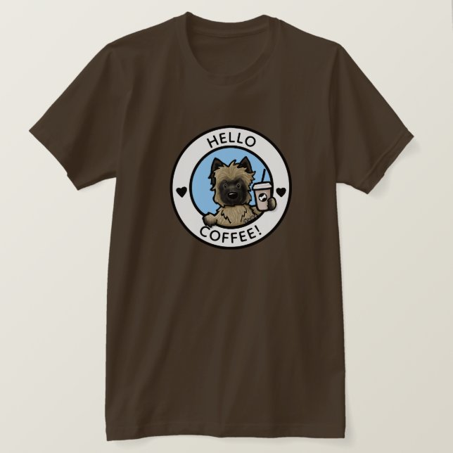 KiniArt Cairn Terrier Coffee T-Shirt (Design framsida)