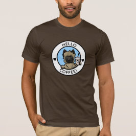 KiniArt Cairn Terrier Coffee T-Shirt