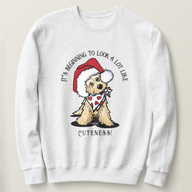 KiniArt Cairn Terrier Jul Sweatshirt (Design framsida)