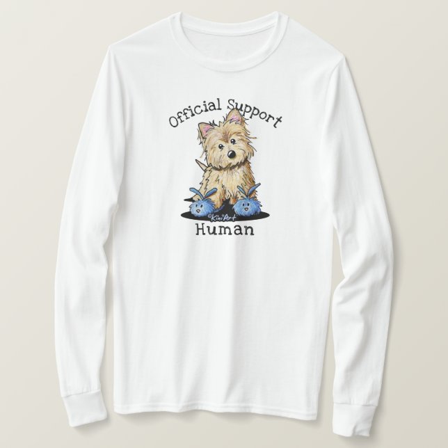 KiniArt Cairn Terrier T Shirt (Design framsida)