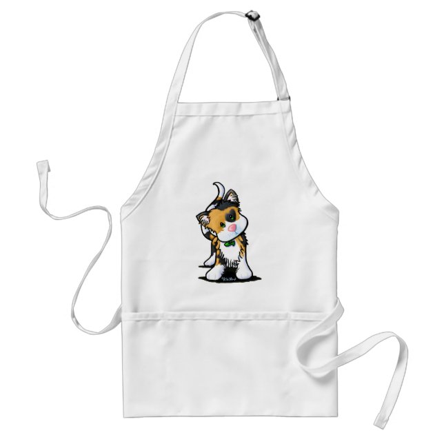 KiniArt Calico Kittel Vuxen Förkläde (Framsidan)