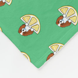 KiniArt Cavalier Life Lemons Fleece Blanket