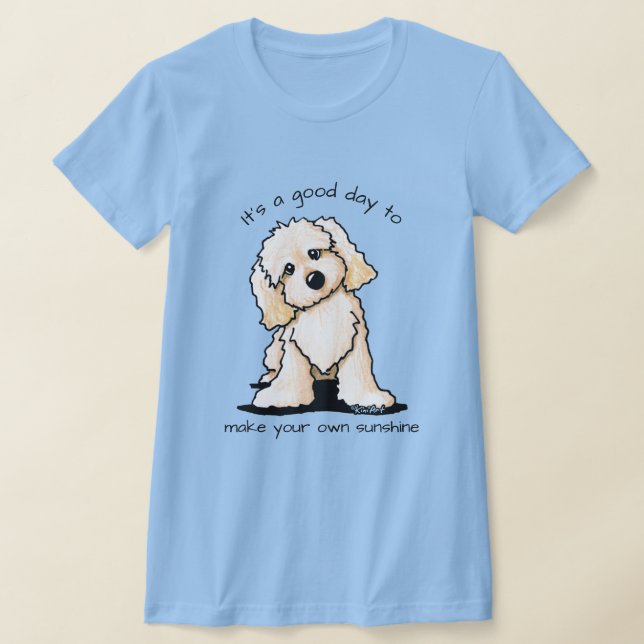 KiniArt Cavapoo T Shirt (Laydown)