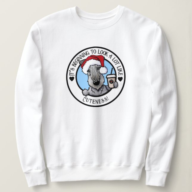 KiniArt Cesky Terrier Julskjorta T Shirt (Design framsida)