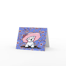 KiniArt Cherry Blommar Bichon Frise