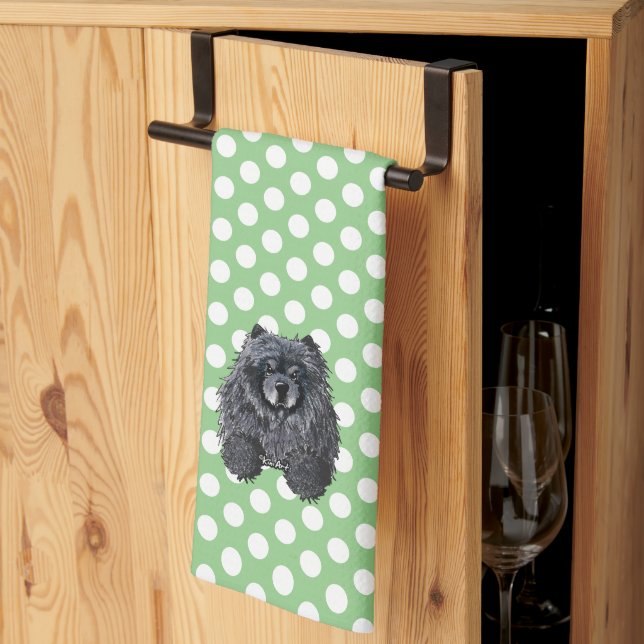 KiniArt Chow Kitchen Towel Kökshandduk (Thirds Fold)