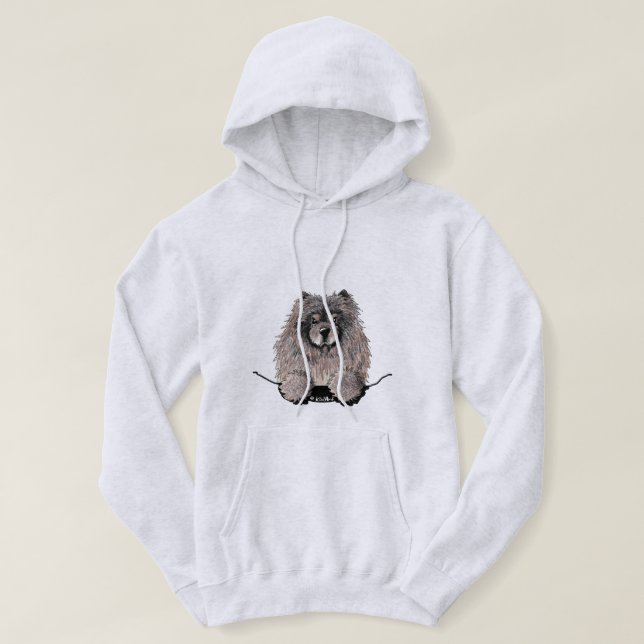KiniArt Chow Tröja Hoodie (Design framsida)