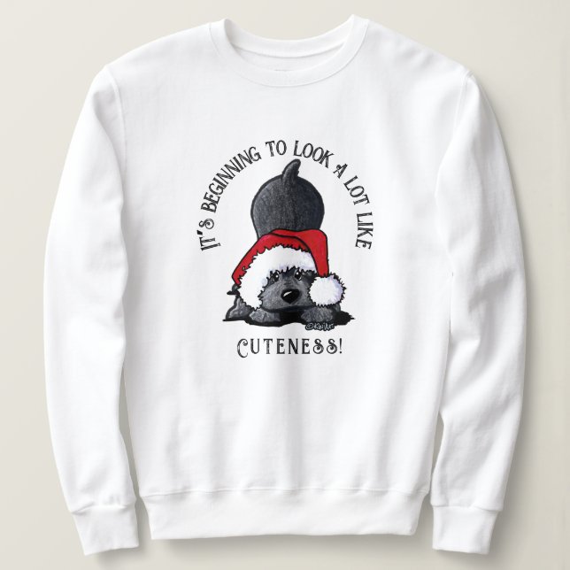 KiniArt Cocker Spaniel Jultröja T Shirt (Design framsida)