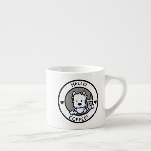 KiniArt Coffee Westie Espressomugg