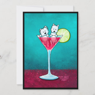 KiniArt Cosmopawlitan Westies-inbjudan Inbjudningar