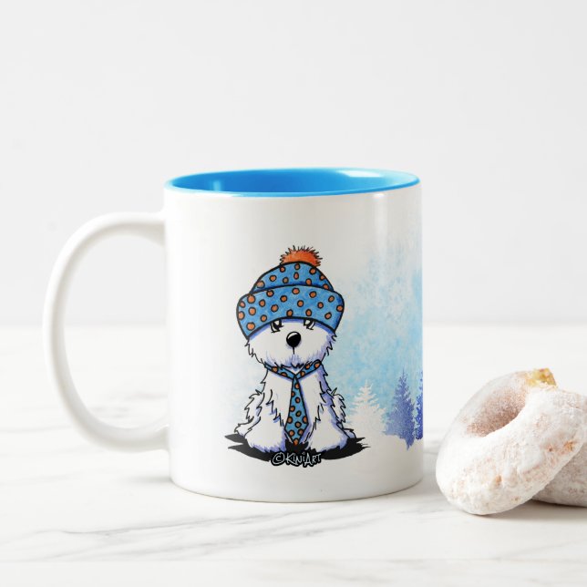 KiniArt Coton de Tulear Vinter Mugg (Med munk)
