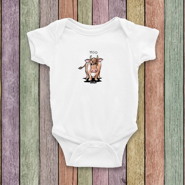 KiniArt Cow Tröja (KiniArt Cow design baby clothes by Kim Niles)