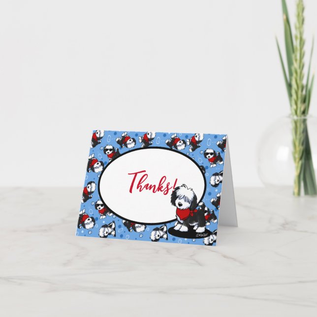 KiniArt Cutieface OES Puppy - tackkort (Framsida)