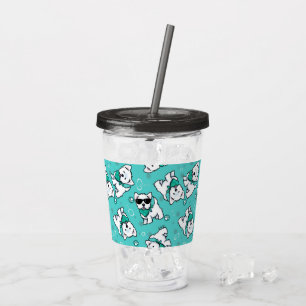 KiniArt Cutieface Westies Akryl Tumbler Take Away Mugg