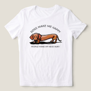 KiniArt Dachshund Hundälskares T-Shirt