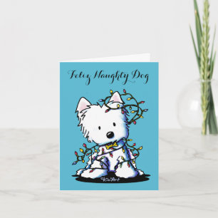 KiniArt DeLED Westie Helgkort