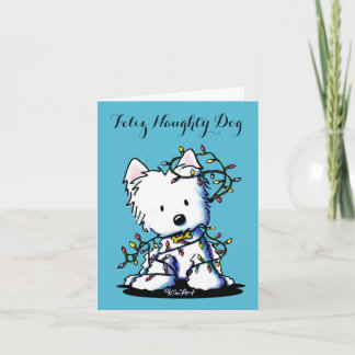 KiniArt DeLED Westie Helgkort