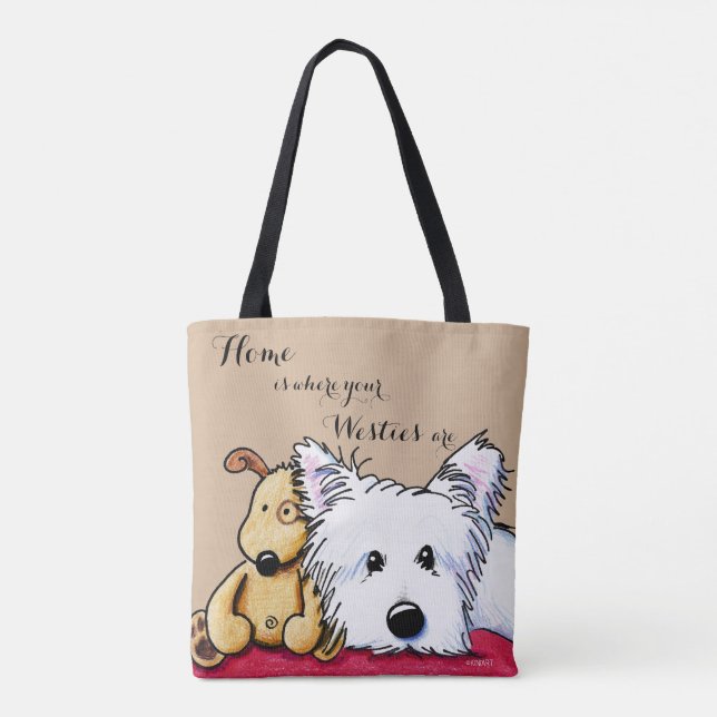 KiniArt Ditto och Pudge 2 Tygkasse (Baksida)