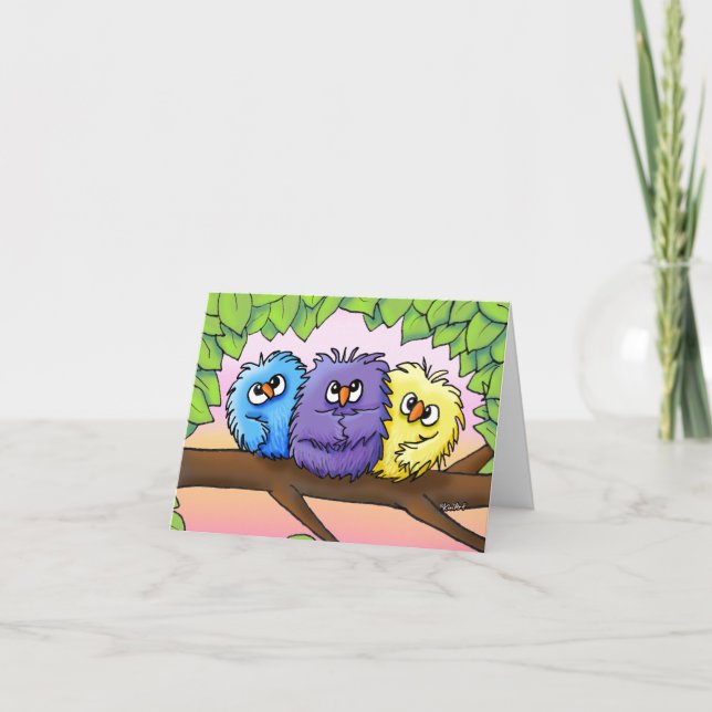 KiniArt Ditzy-Chickar Tack Kort (Framsida)