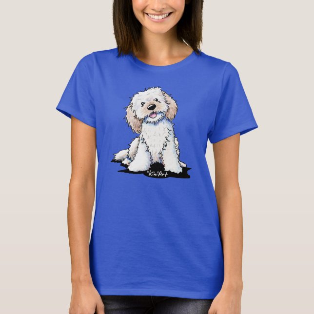 KiniArt Doodle Valp T-Shirt (Framsida)