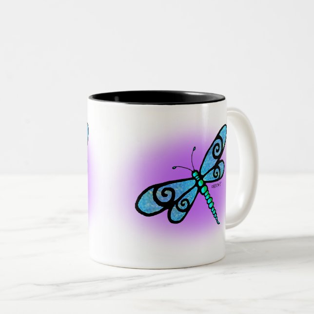 KiniArt Dragonfly Mugg (Framsida höger)