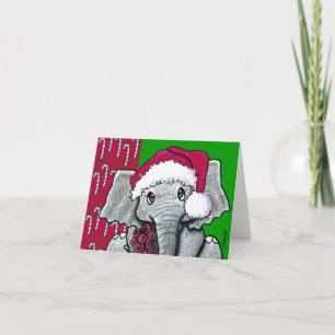 KiniArt Elephant-julkort Helgkort